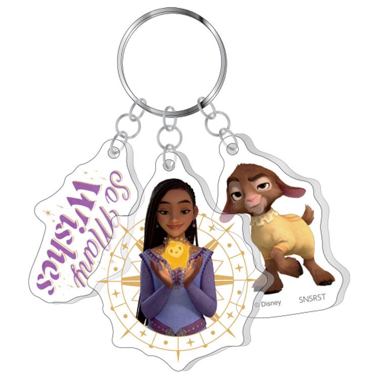 ウィッシュ 3連アクリルキーホルダー 3D 738147 Disney ディズニー