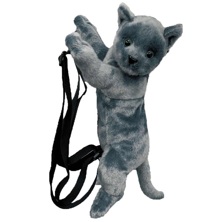 アートドール 黒猫 ロシアンブルー リュック ぬいぐるみ 猫 リアル アートドール 黒猫 ロシアンブルー リュック ぬいぐるみ 猫 リアル