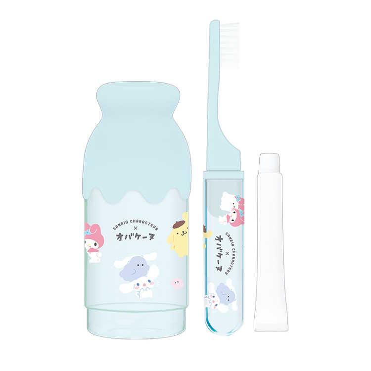 サンリオキャラクターズ×オバケーヌ ミルク瓶型ハミガキセット ミント