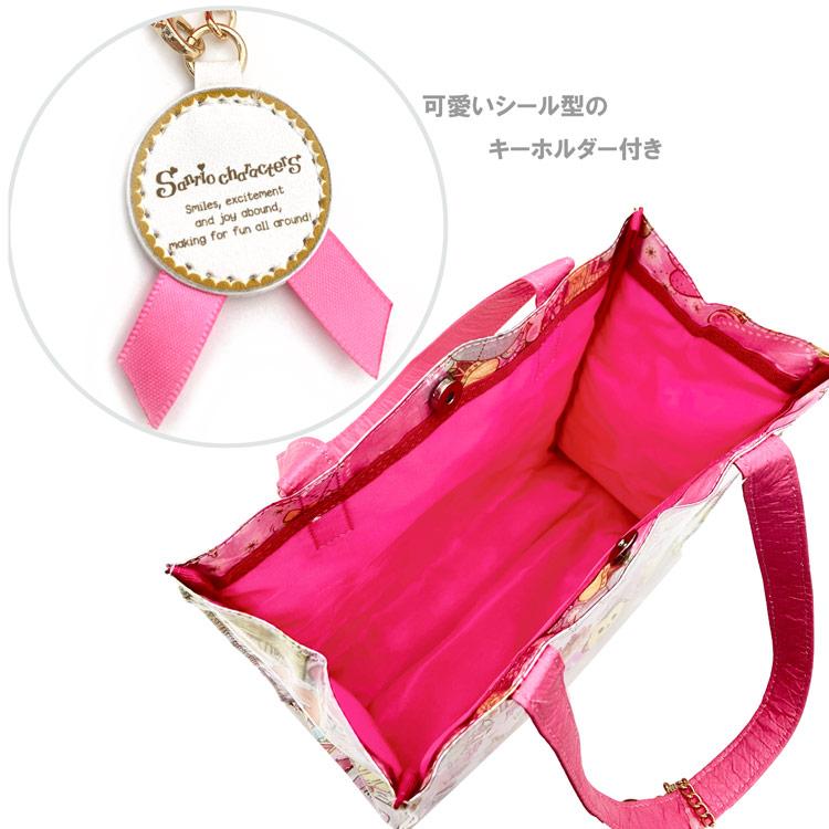 サンリオ ハローキティ ピンク クリア トートバッグ リボン柄 2002年