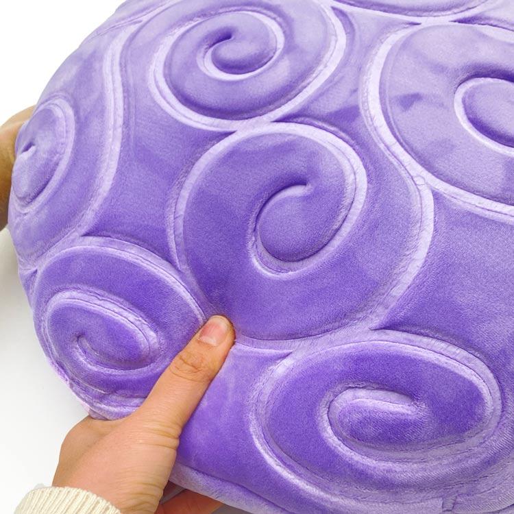 ワンピース 悪魔の実エンボスクッション ゴムゴムの実 ONEPIECE