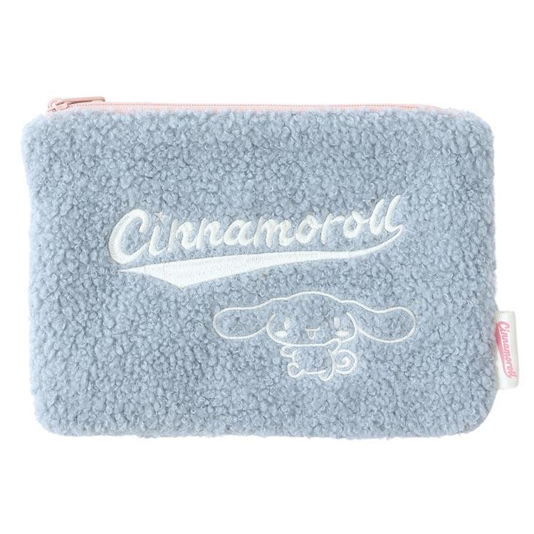 シナモロール ボア フラットポーチ サックスブルー 074146 CINNAMOROLL