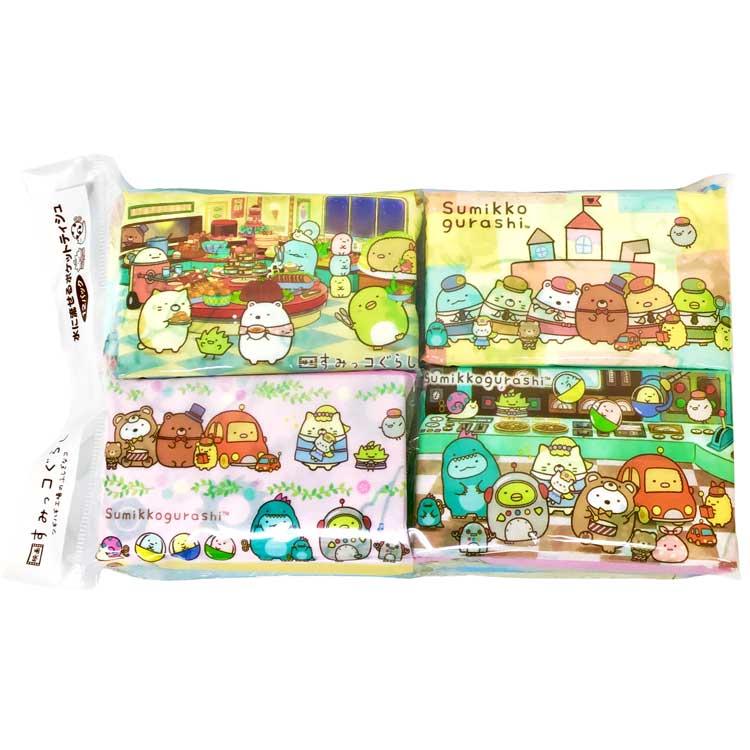 すみっコぐらし 水に流せるミニポケットティッシュ12P 映画すみっコ