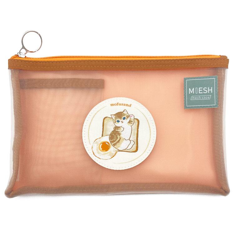 mofusand メッシュケース MIESH B6 パン モフサンド ネコ 小物入れ 
