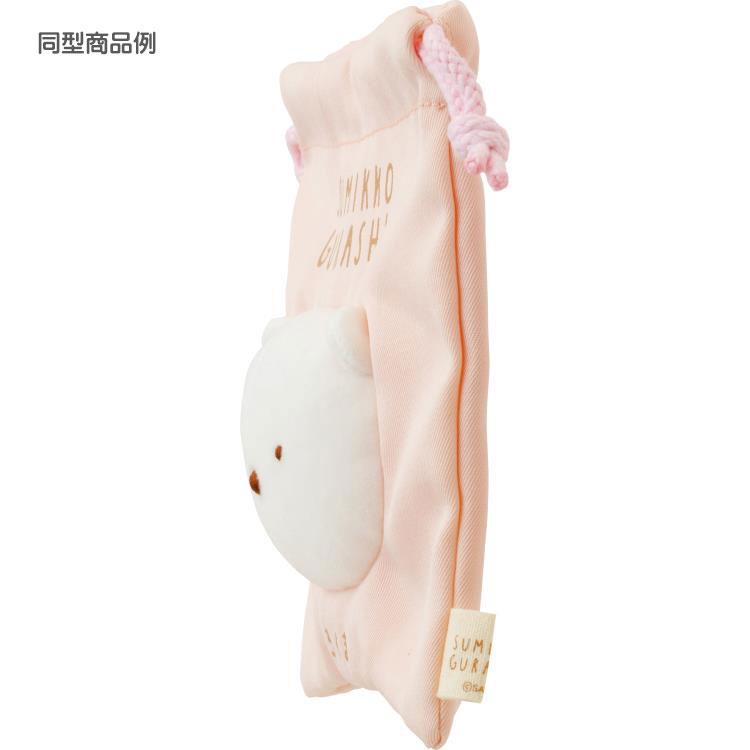 すみっコぐらし ふわふわフェイス巾着 とんかつ すみっコ大好き 立体