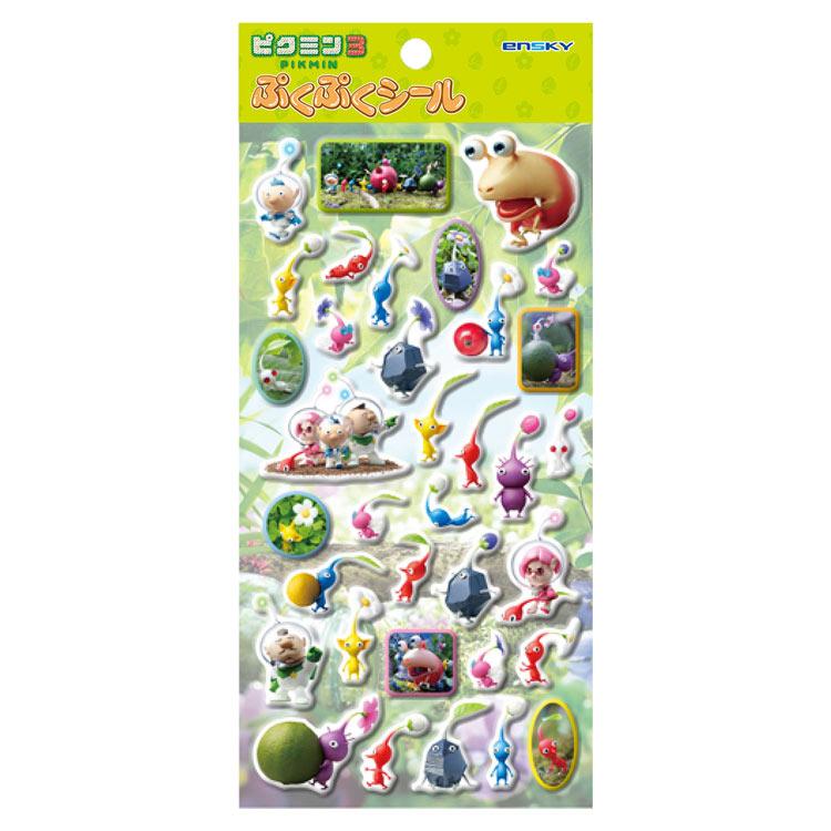 ピ*菌様 Nintendo Switch カラフルキャラクターシール付き ピクミン3 ぷくぷくシール Pikmin Nintendo Switch【お1人様3点限り