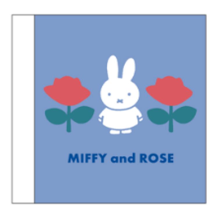 ミッフィー スクエアメモ ローズ ブルー 192326 MIFFY and ROSE