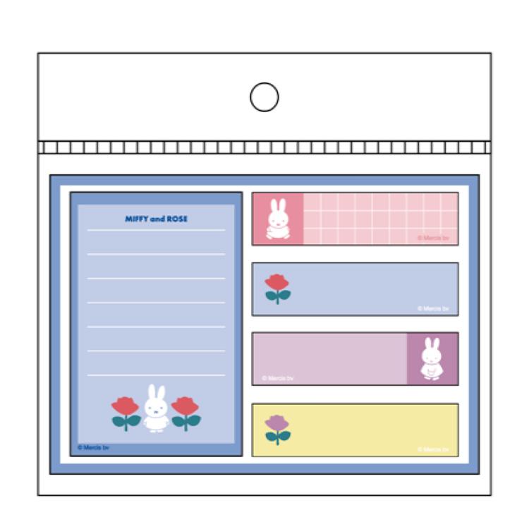 ミッフィー ふせん ローズ ブルー 192340 MIFFY and ROSE