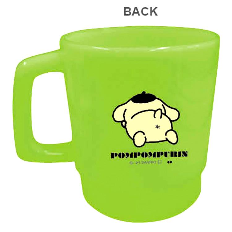 ポムポムプリン プラスチックマグ グリーン 551399 SANRIO サンリオ