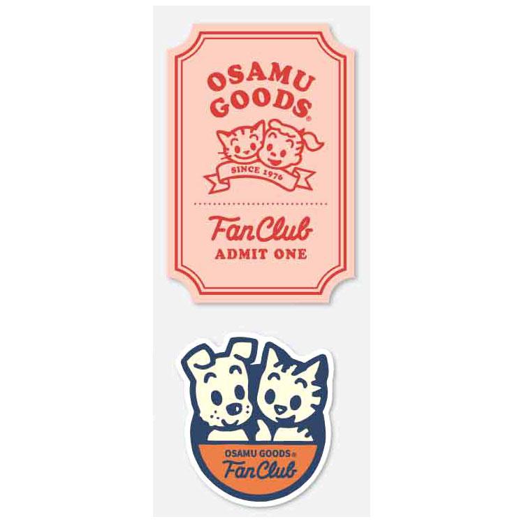 オサムグッズ ステッカーセット FUN CLUB 002263 OSAMU GOODS｜cast-shop｜02