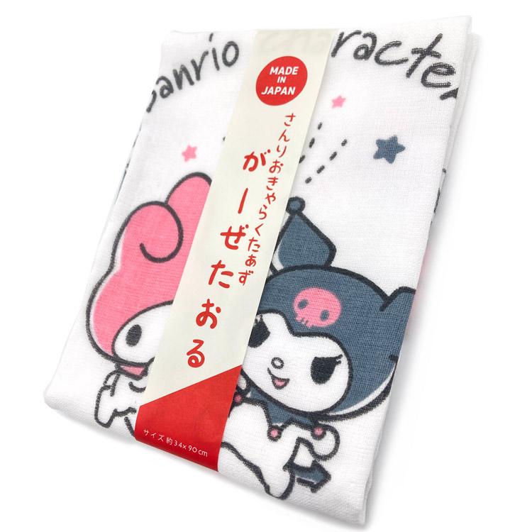 マイメロディ&クロミ フェイスタオル ガーゼパイル 074557 SANRIO