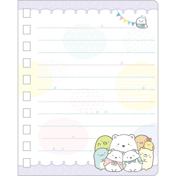 すみっコぐらし クリアポケット付SPメモ MH21302 しろくまのふるさと
