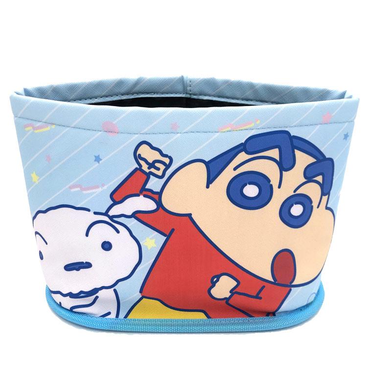 クレヨンしんちゃん ダストボックス ブルー 148380 カー用品 ゴミ箱