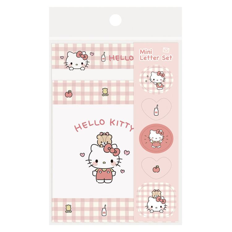 ハローキティ ミニレターセット 075006 ゆるっとシンプル ハローキティ ミニレターセット 075006 ゆるっとシンプル