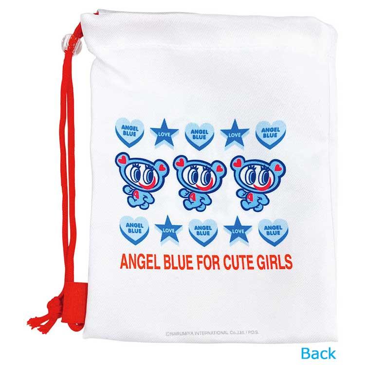 エンジェルブルー ショッパー風巾着 ホワイト 219292 Angel Blue