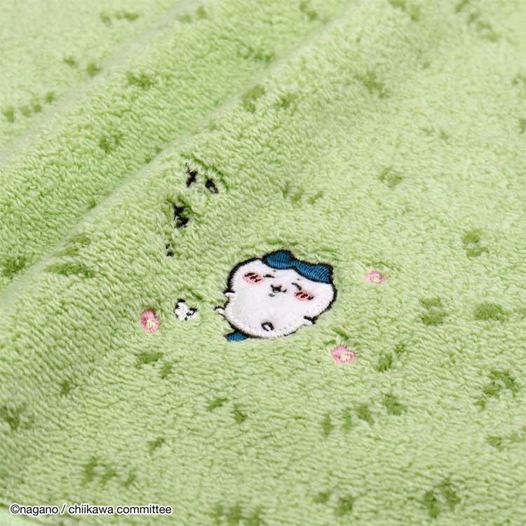 ちいかわ 41-4020080 タオルハンカチ 草むら グリーン ハチワレ