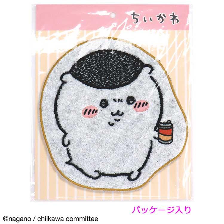 ちいかわ 41-1200120 タオルハンカチ ダイカット ブラウン くり