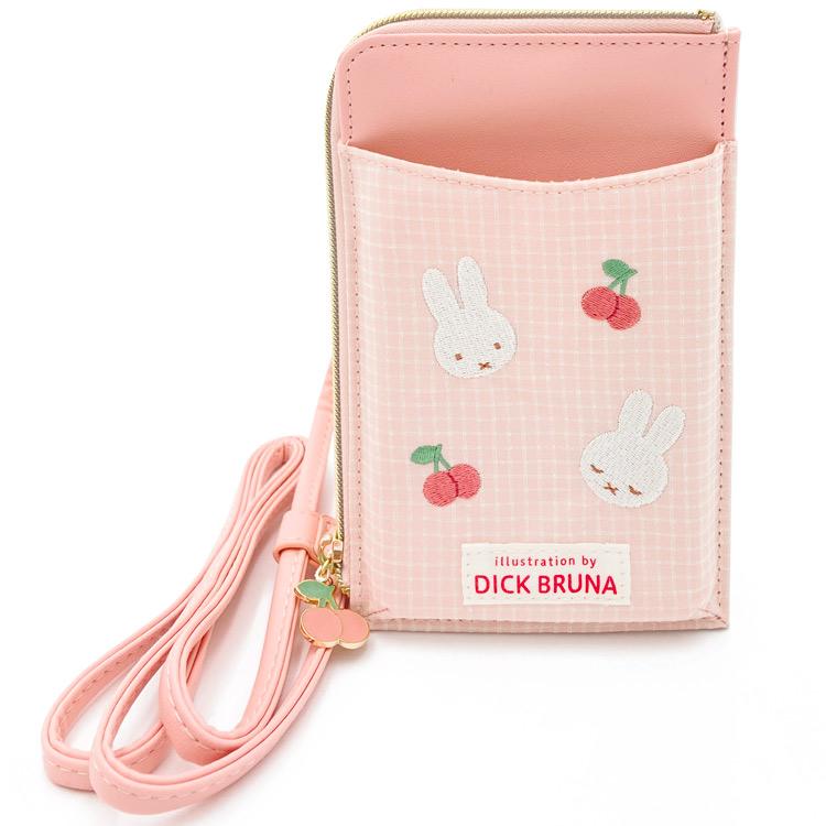 ミッフィー スマホショルダー ピンク 149027 チェックシリーズ miffy