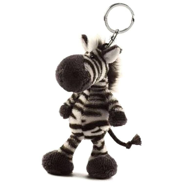 NICI ビーンバッグ WF ゼブラ 10cm ぬいぐるみキーリング キーホルダー
