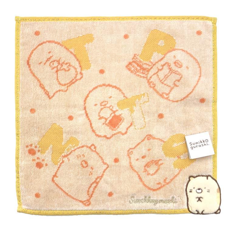 すみっコぐらし タオルハンカチ イエロー 892452 San-X サンエックス