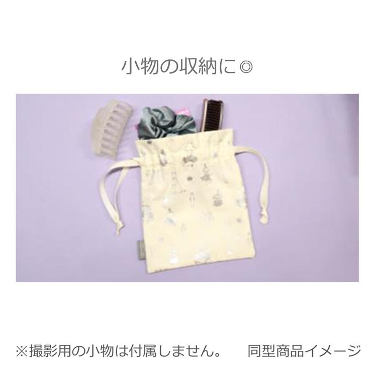 ムーミン メタリックプリント巾着 ムーミン谷の仲間たち BK 059579