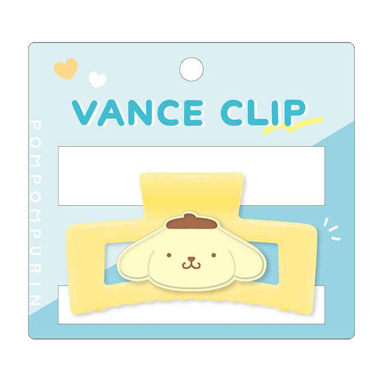 ポムポムプリン バンスクリップ ヘアクリップ ざっくりまとめる 挟む
