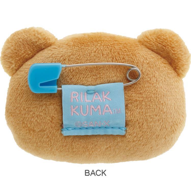 リラックマ ぬいぐるみバッジ AB27102 えもじ〜ずぬいぐるみ 物思い