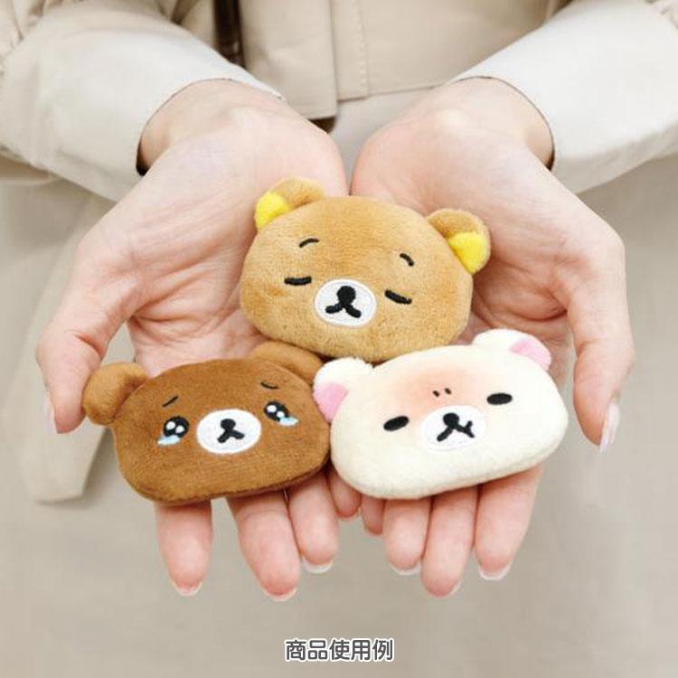 リラックマ ぬいぐるみバッジ チャイロイコグマ AB27108 えもじ