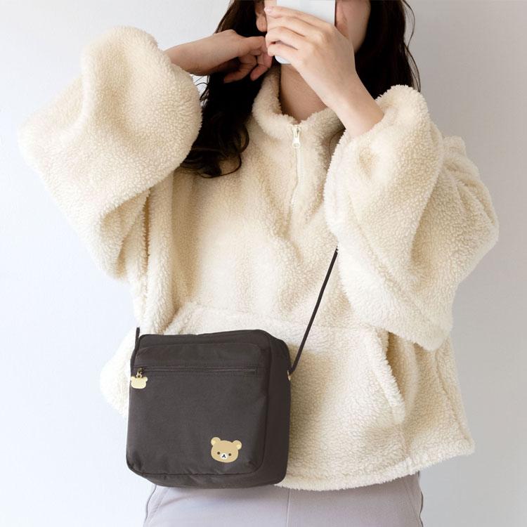 【レア】リラックマ 耳付き 可愛い ショルダーバッグ 黒 Rilakkuma リラックマ ショルダーバッグ BASIC RILAKKUMA Favorite Things