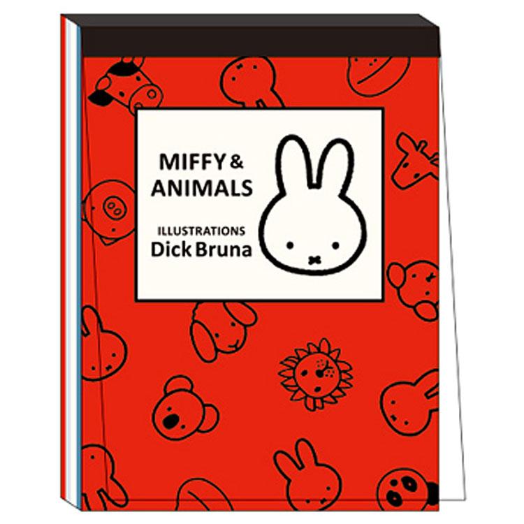 ミッフィー メモパッド 赤 052876 MIFFY&ANIMALS miffy ディック