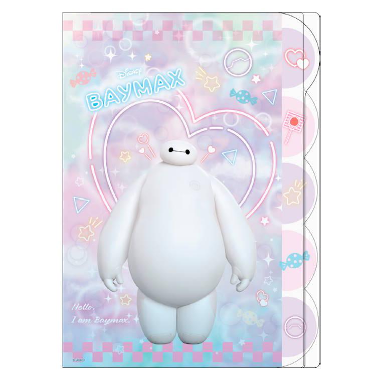 ベイマックス ダイカットクリアファイル5P 5ポケット インデックス