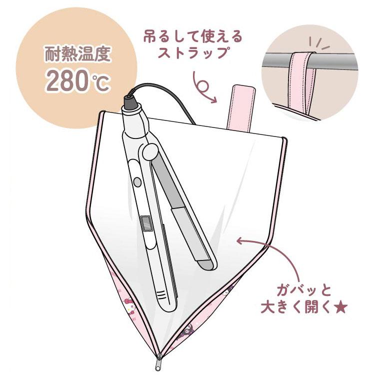 サンリオキャラクターズ ヘアアイロンポーチ PK 338526 トラベル サンリオキャラクターズ ヘアアイロンポーチ PK 338526 トラベル