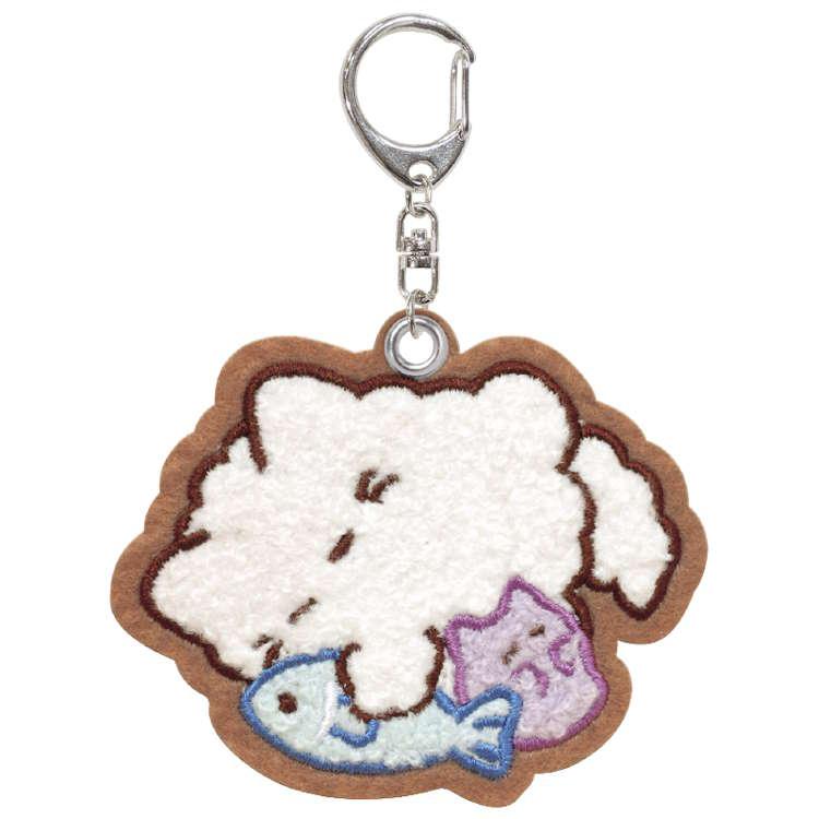 オバケーヌ さがら刺繍キーホルダー ペルシャーヌ ふわっと可愛い