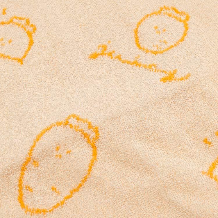 ジューシーなにんじん ジャガードフェイスタオル 202405 オレンジ 抗菌