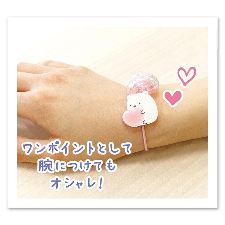 すみっコぐらし ヘアゴム 2個セット しろくま シャカシャカ ハート