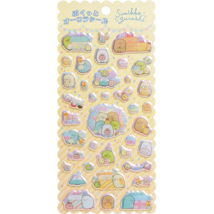 すみっコぐらし ぷくっとオーロラシール SE64305 ぷっくり
