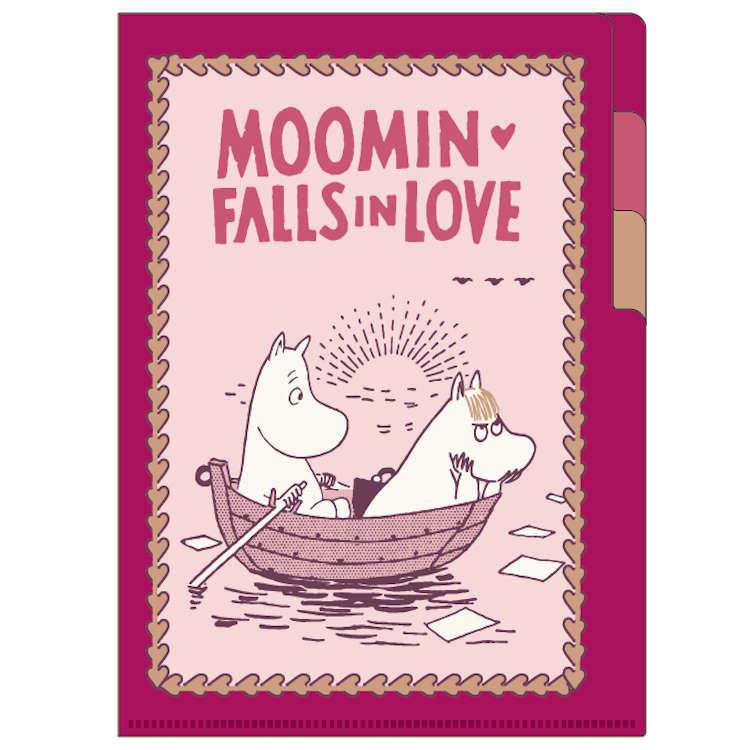 ムーミン クリアファイル A5 3P ベリー インデックス 3ポケット 収納