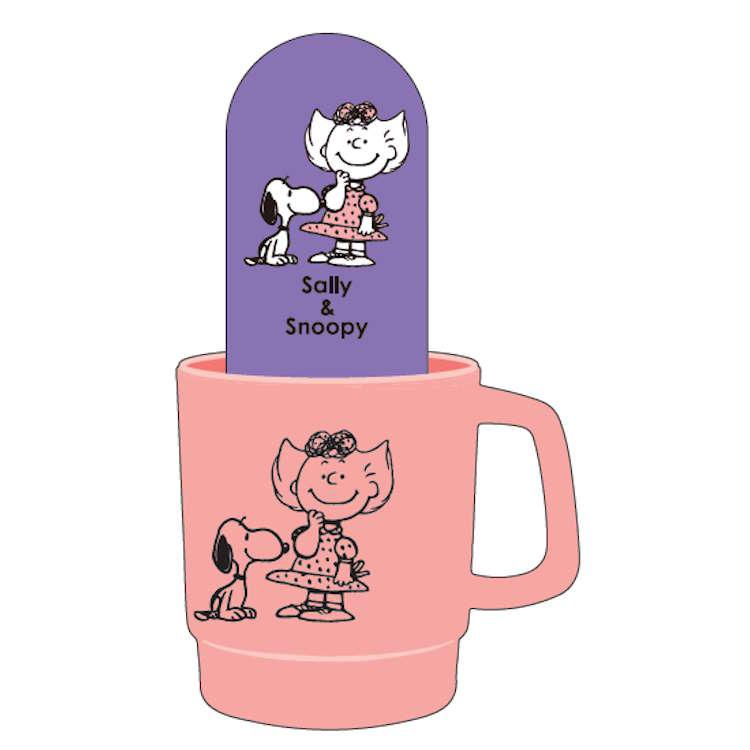 スヌーピー カップケース入付箋 サリー ふせん フセン めも メッセージ  