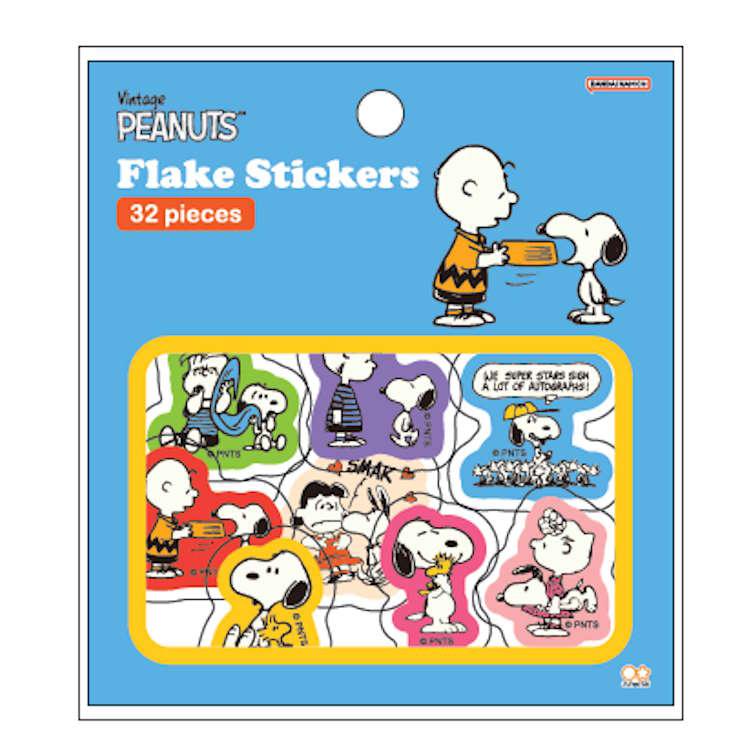 スヌーピー フレークシール フレンズ ステッカー 8柄 アソート デコ