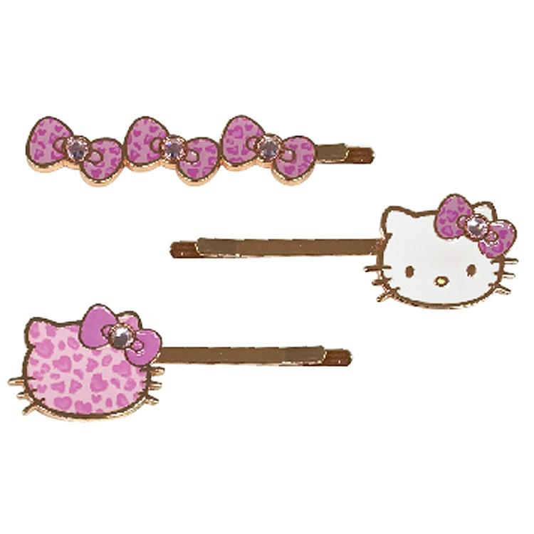 ハローキティ ヘアピンセット ヒョウ ピンク 985453 GOGOギャル SANRIO