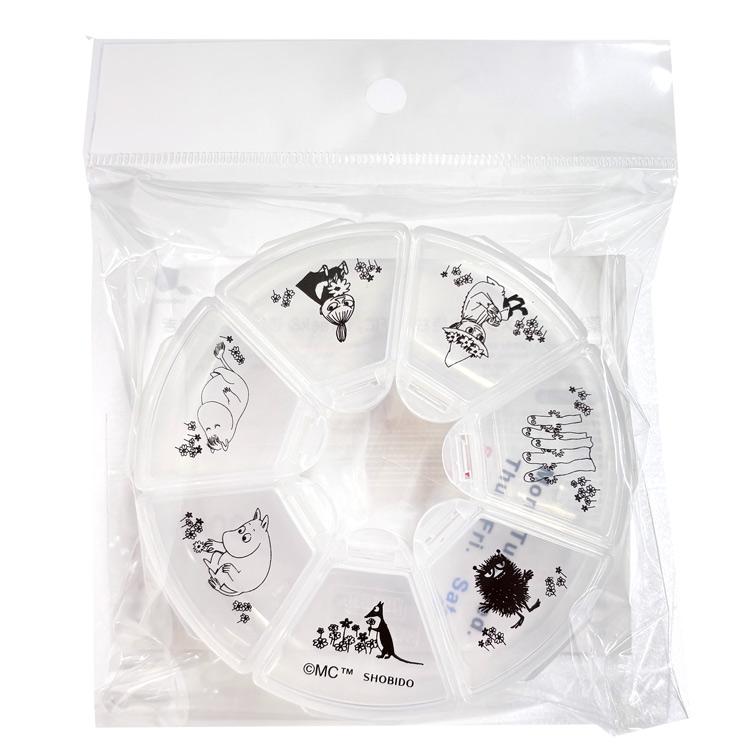 ムーミン 7daysフリーケース 曜日分けシール付 921793 : キャラクター