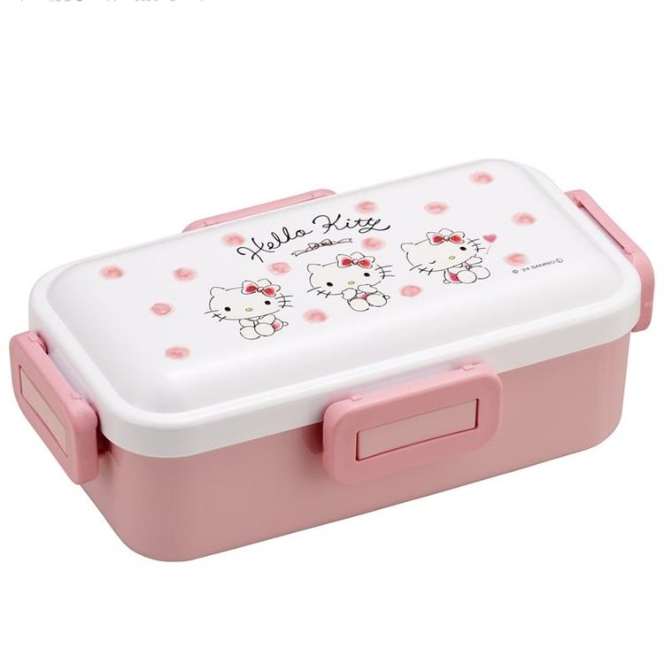 ハローキティ PFLB6AG 抗菌食洗機対応ふわっと弁当箱 水彩コスメ