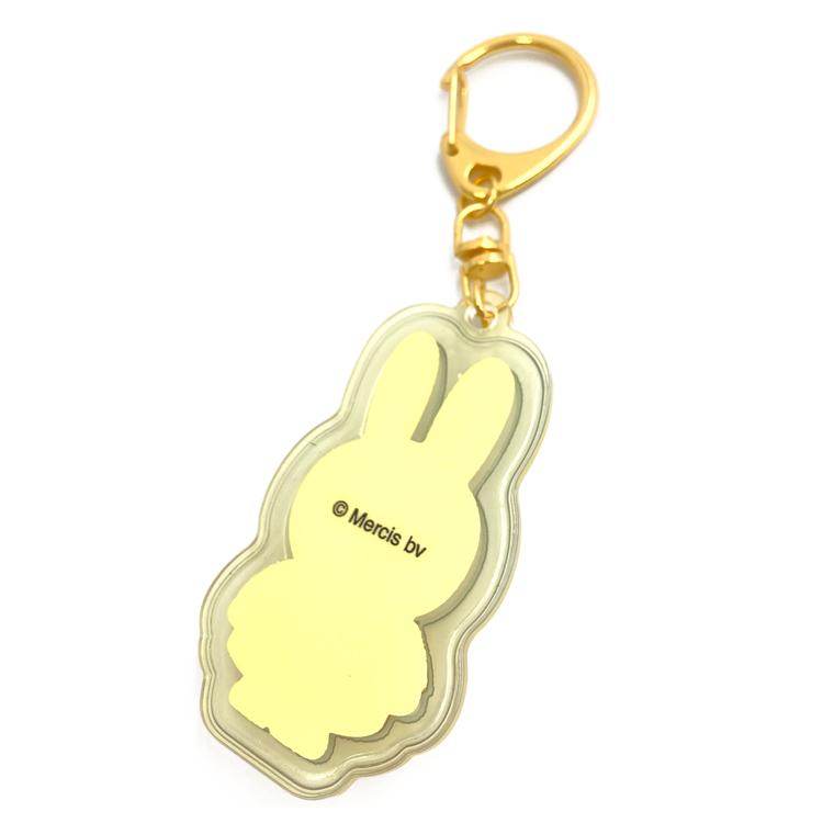 ♥激レア♥　ミッフィー　キーホルダー　当時物 ミッフィー ぷっくりったいキーホルダー イエロー 594596 miffy