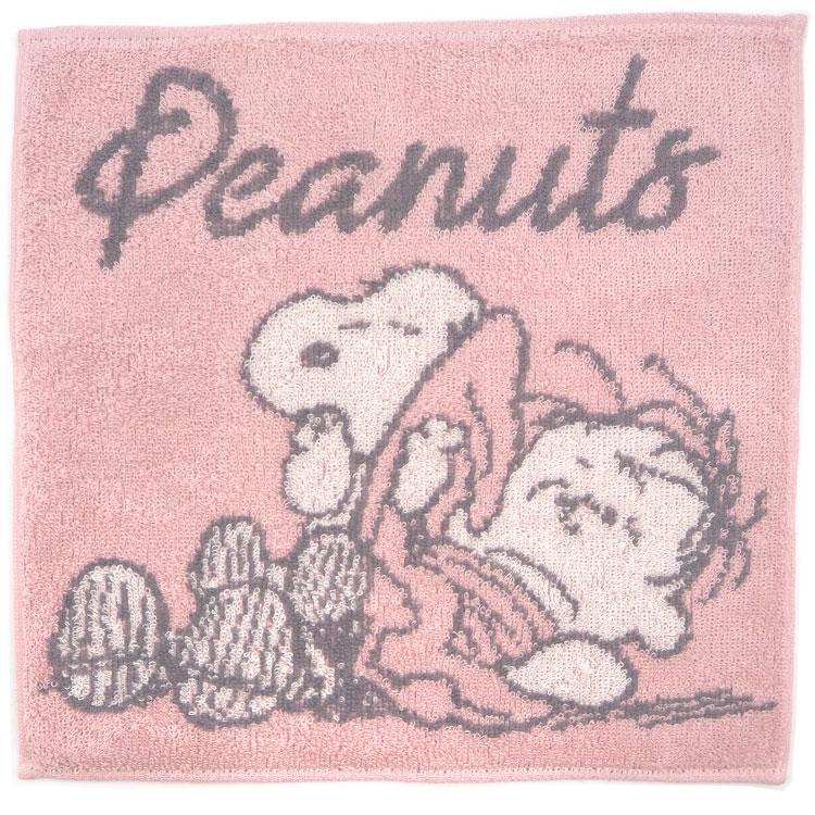 スヌーピー ミニタオル ピンク ブランケット 005750 ハンカチタオル