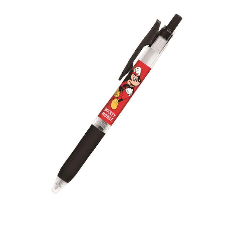 ミッキーのボールペン ミッキー ノック式ジェルボールペン サラサクリップ ブラック SARASA