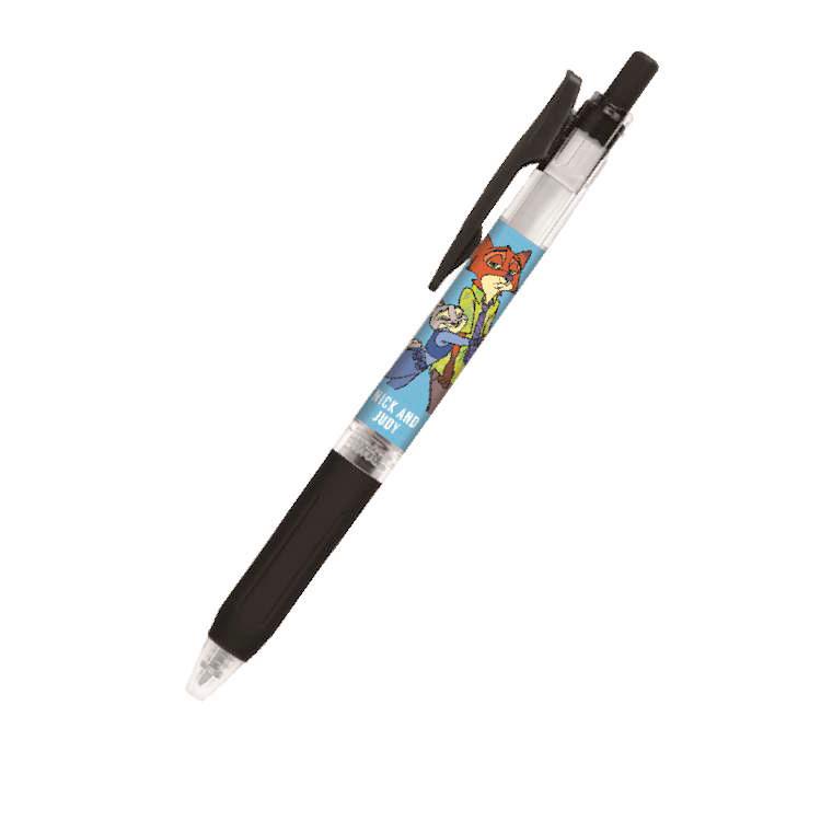 ズートピア ノック式ジェルボールペン サラサクリップ ブラック SARASA