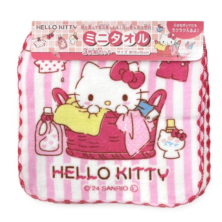 ハローキティ ミニタオル3P 894661 SANRIO サンリオ : キャラクター