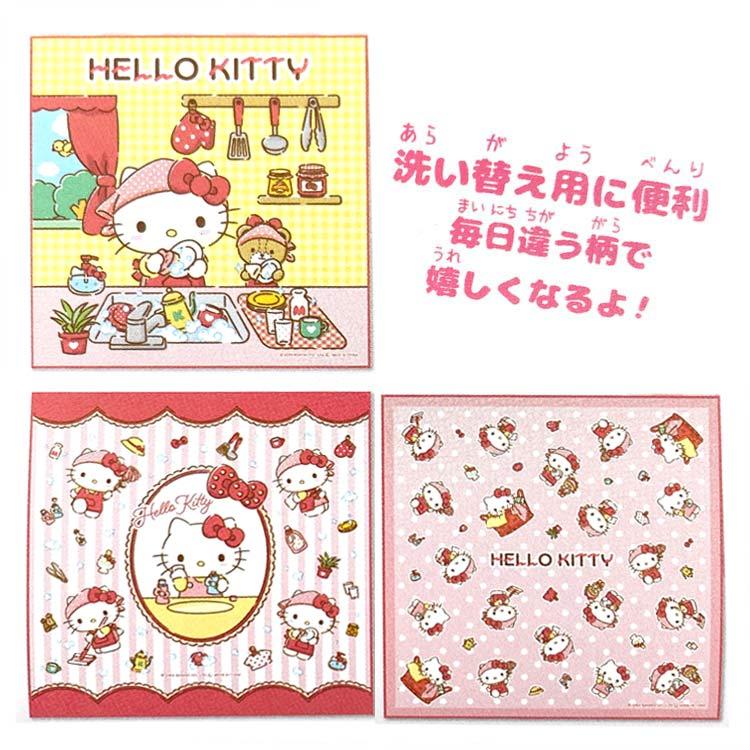 キティちゃん確認ページ ハローキティ ナフキン3P 894678 SANRIO サンリオ : キャラクター雑貨