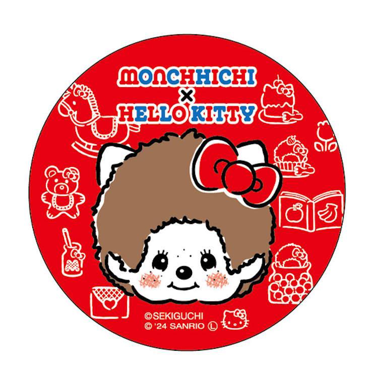 モンチッチ×ハローキティ 缶バッジ フェイス カンバッジ コレクション