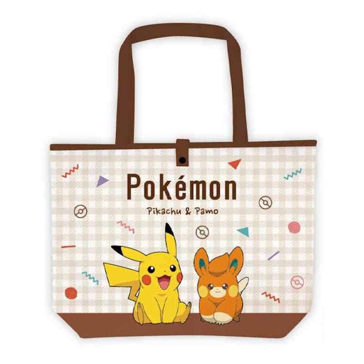 ポケットモンスター 折りたたみエコバッグ ピカチュウ&パモ コンパクト